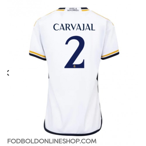 Real Madrid Daniel Carvajal #2 Hjemmebanetrøje Dame 2023-24 Kortærmet